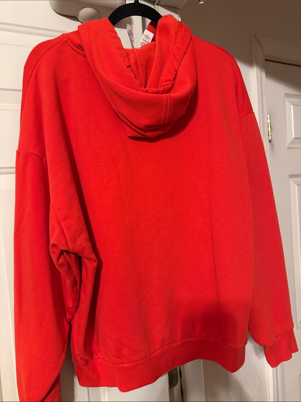 ALO Yoga Woman’s  Crewneck Hoodie in Bright Red - Picture 4 of 6